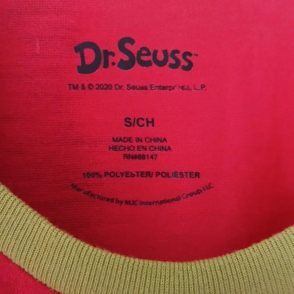 Dr. Seuss Grinch Pajama Set - Long Sleeve Fleece New No Tags Size Small - Picture 9 of 12